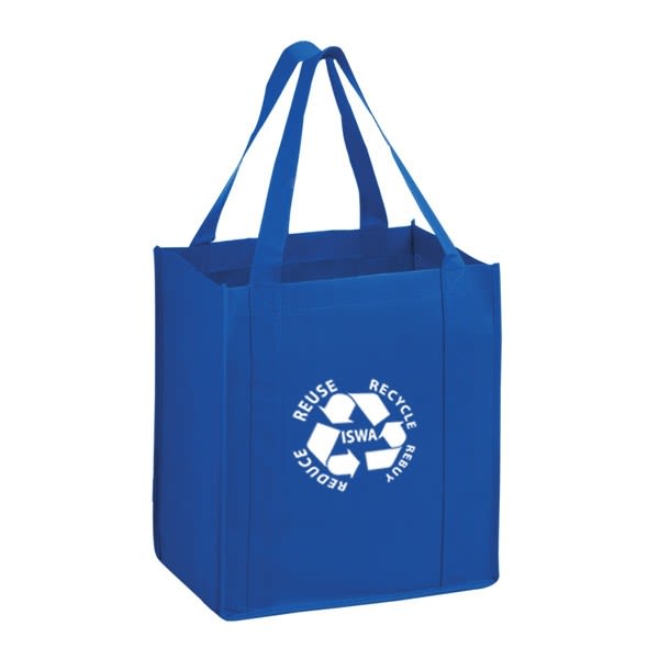 Heavy Duty Non-Woven Grocery Bag | Large Custom Recycled Tote Bags